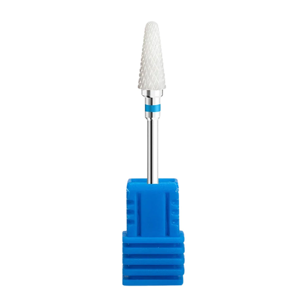 Embout ponceuse ongle céramique cône bout arrondi bleu-Nailona