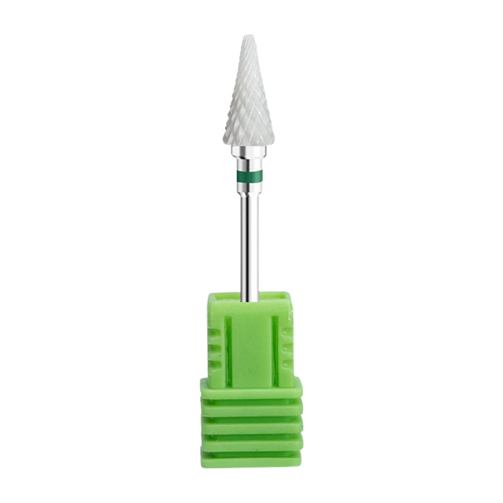 Embout ponceuse ongle céramique cône grain dur vert-Nailona