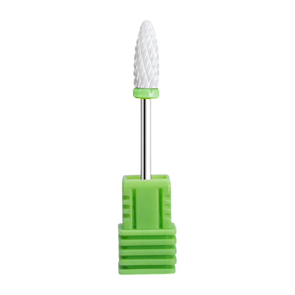 Embout ponceuse ongle céramique cône très arrondi vert-Nailona