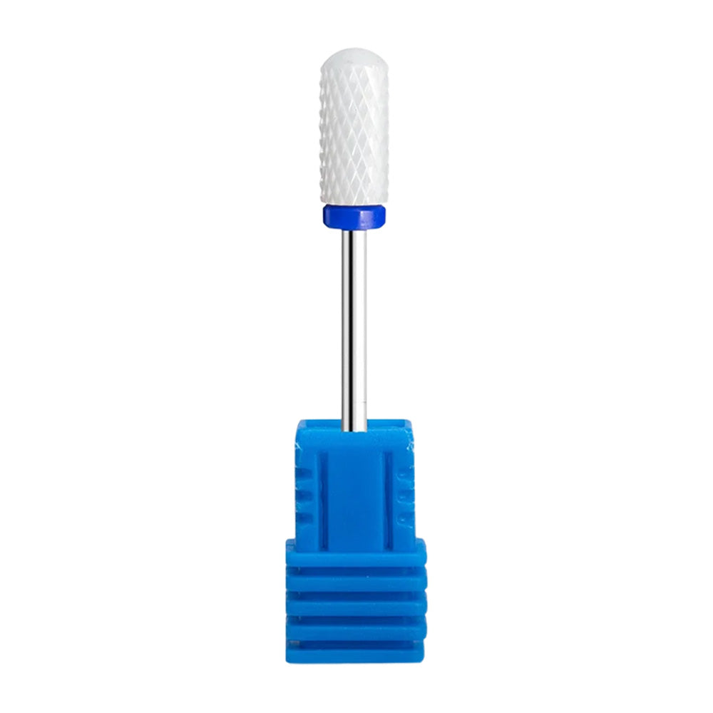 Embout ponceuse ongle céramique cylindre arrondi bleu-Nailona