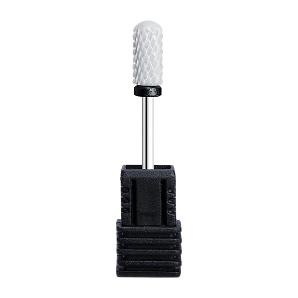 Embout ponceuse ongle céramique cylindre arrondi noir-Nailona