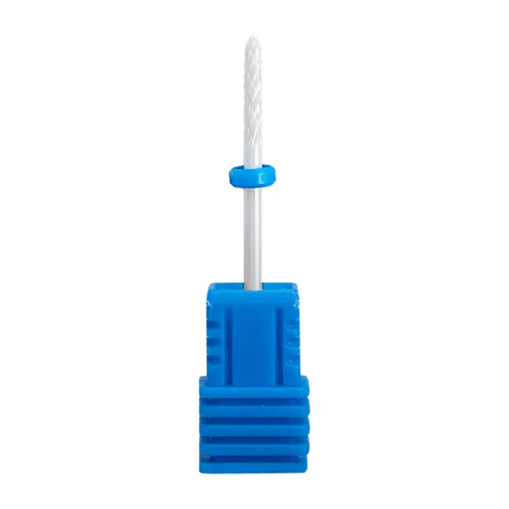 Embout ponceuse ongle céramique flamme très fine bleu-Nailona