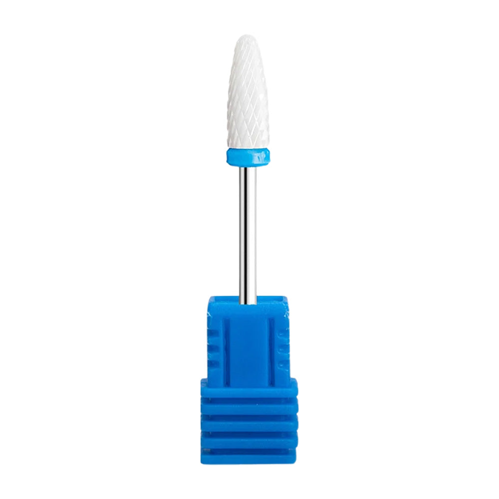 Embout ponceuse ongle céramique pro cône arrondi bleu-Nailona