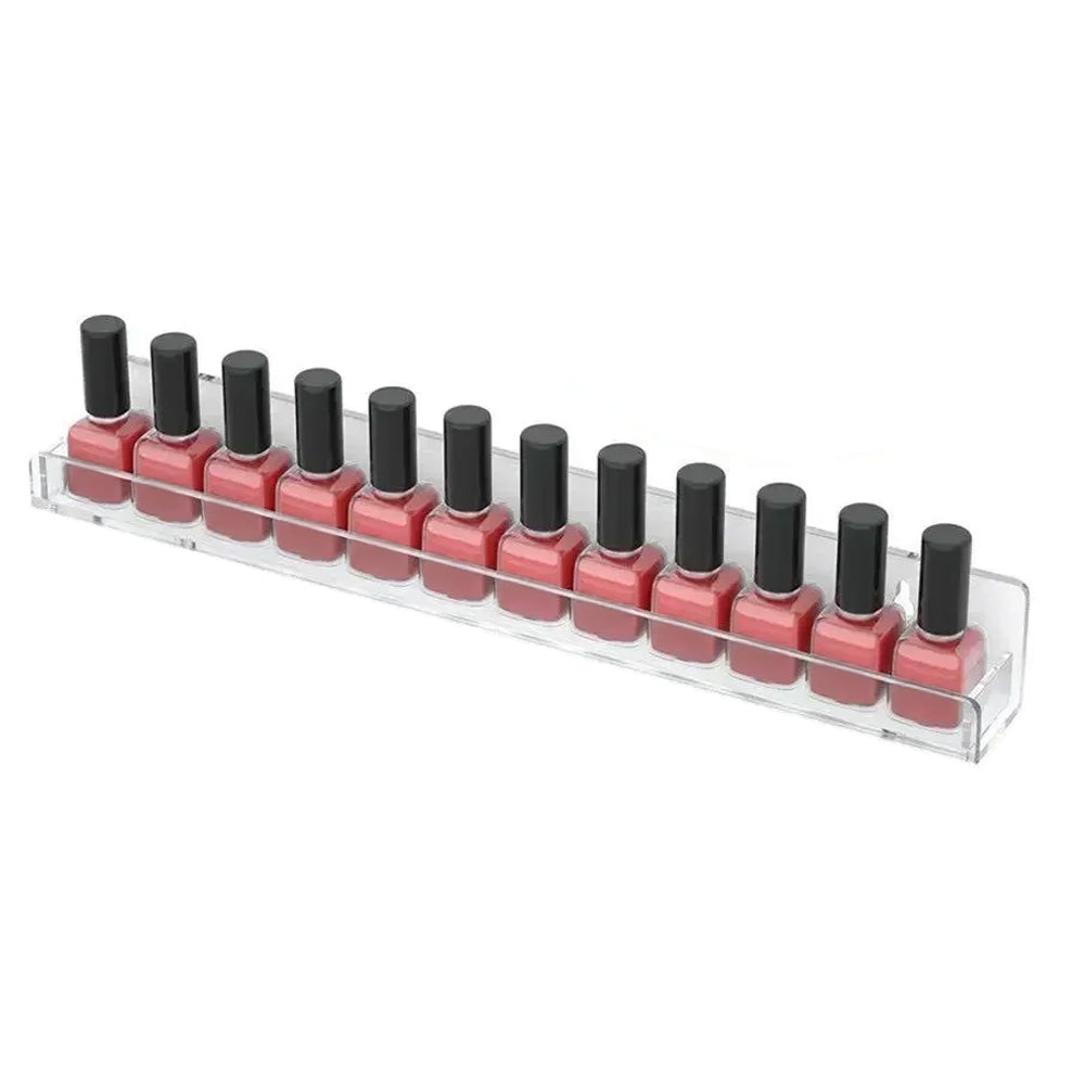 Etagère vernis murale transparente pour 12 flacons-Nailona