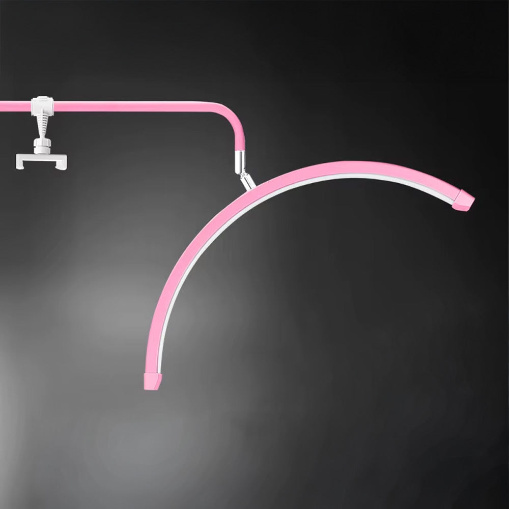 Lampe esthétique LED demi-lune sur pied pour salon-Nailona