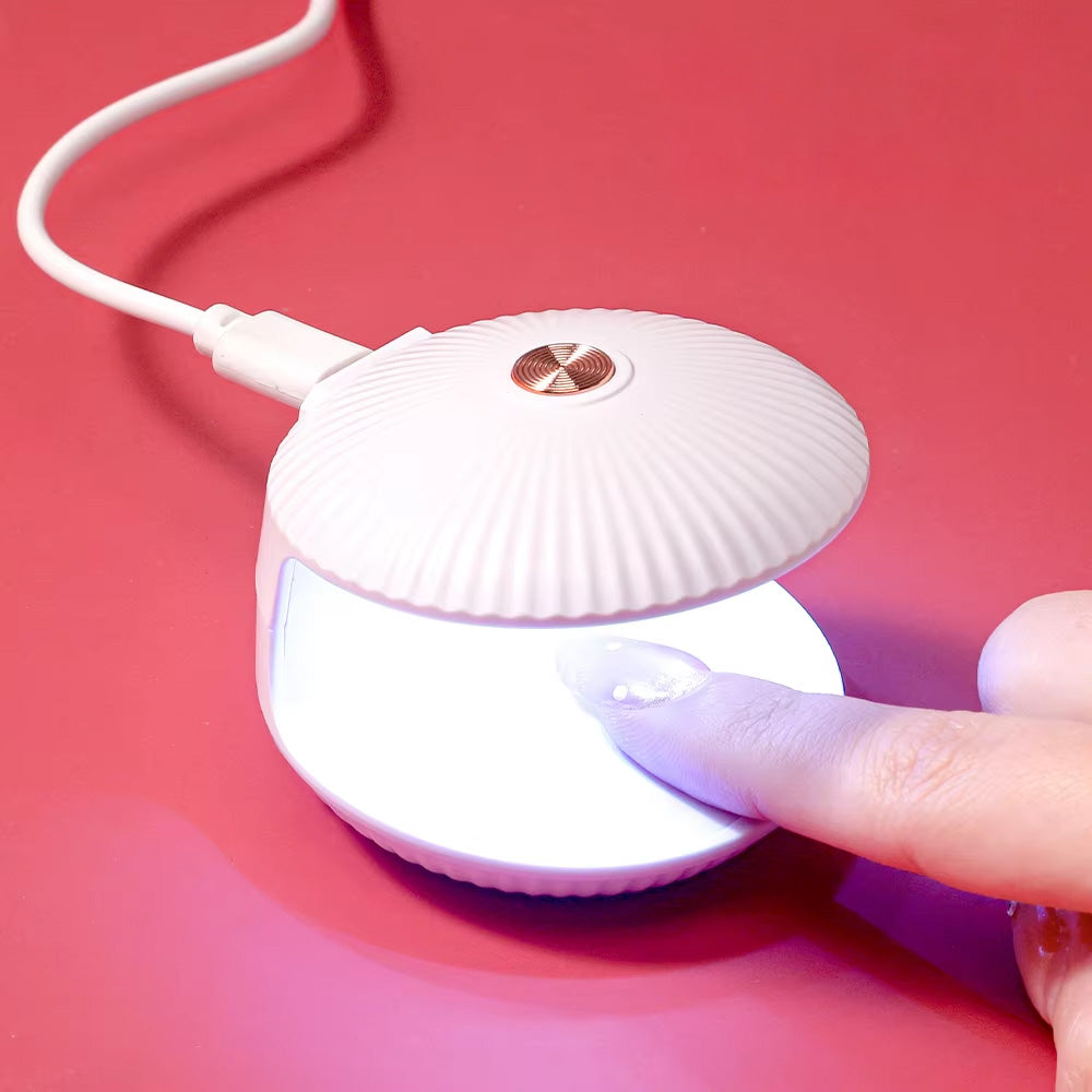 Mini lampe UV ongles 1 doigt design coquillage-Nailona
