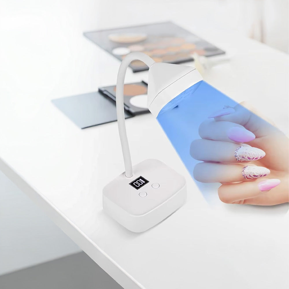 Mini lampe UV ongles avec bras rotatif flexible 360°-Nailona