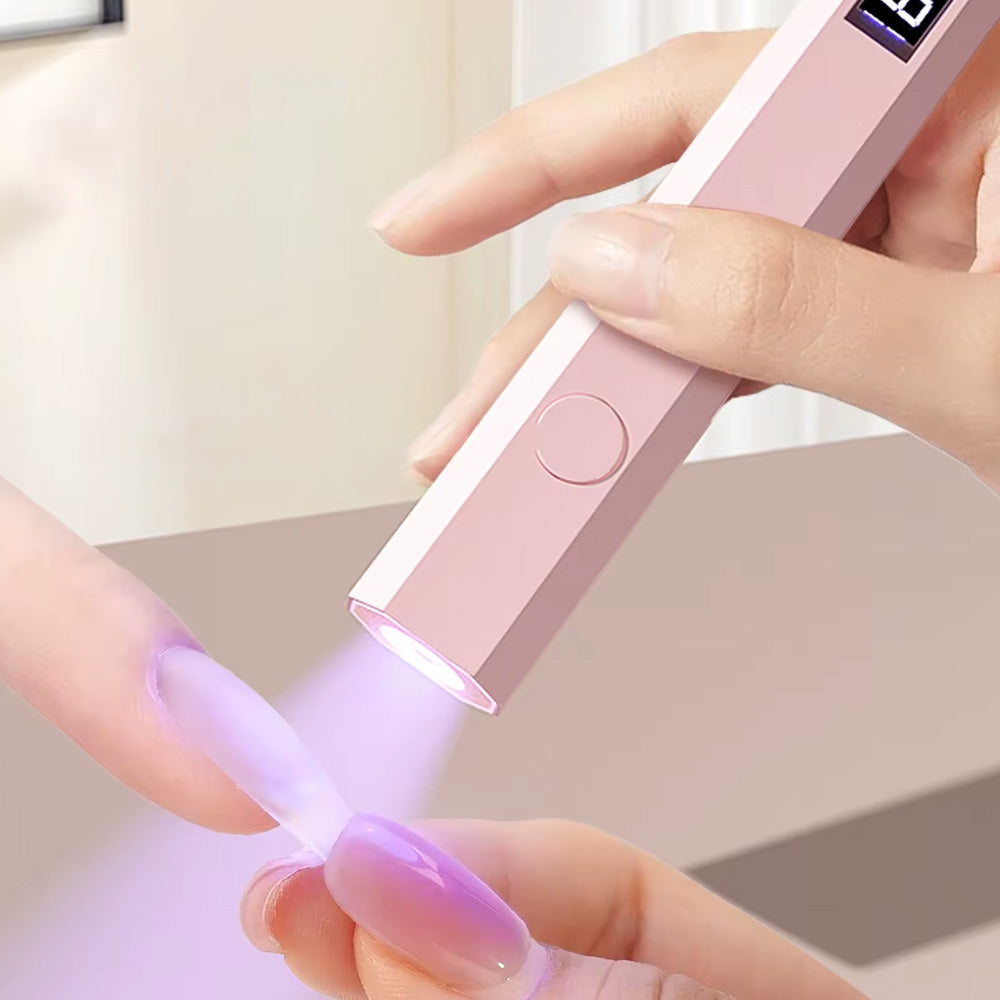 Mini lampe UV ongles avec écran timer rechargeable-Nailona