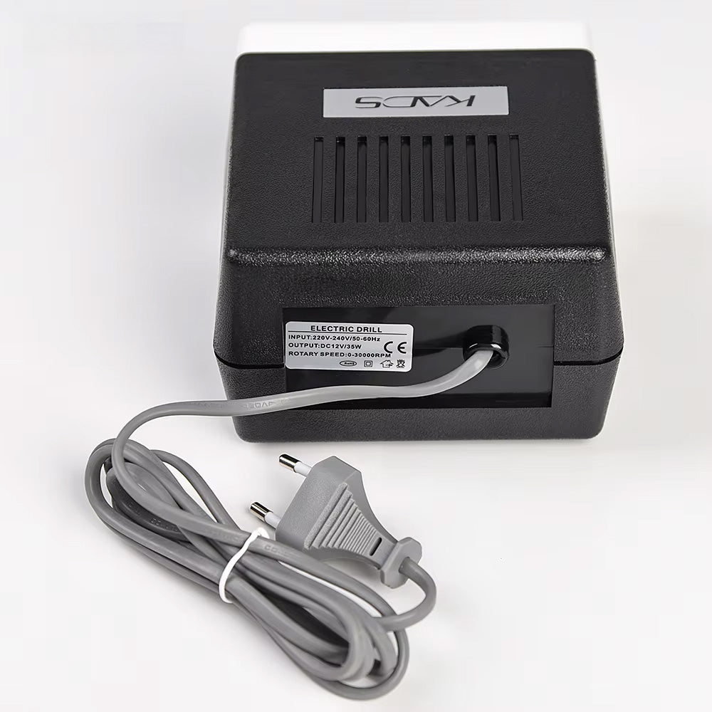 Ponceuse ongle 30000 tours 35W noire pour manucure pro-Nailona
