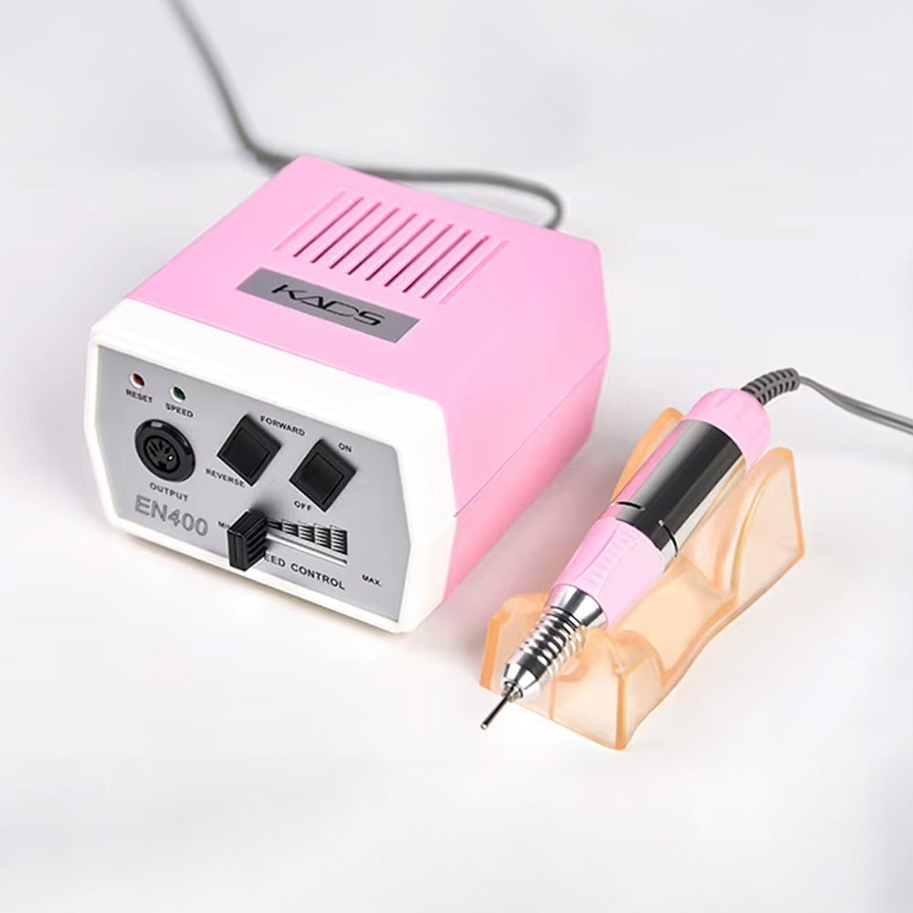 Ponceuse ongle 30000 tours 35W rose pour manucure pro-Nailona