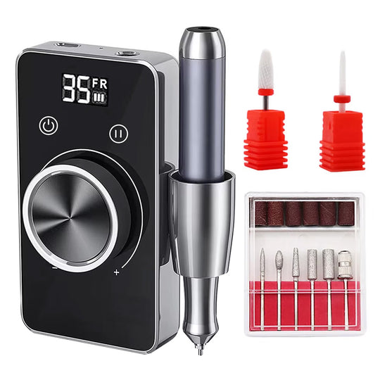 Ponceuse ongle 35 000 RPM rechargeable, pro et silencieuse-Nailona