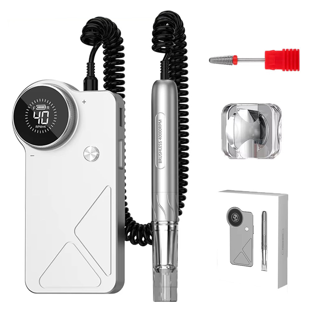 Ponceuse ongle 40000 RPM moteur sans balais, pro et silencieuse-Nailona