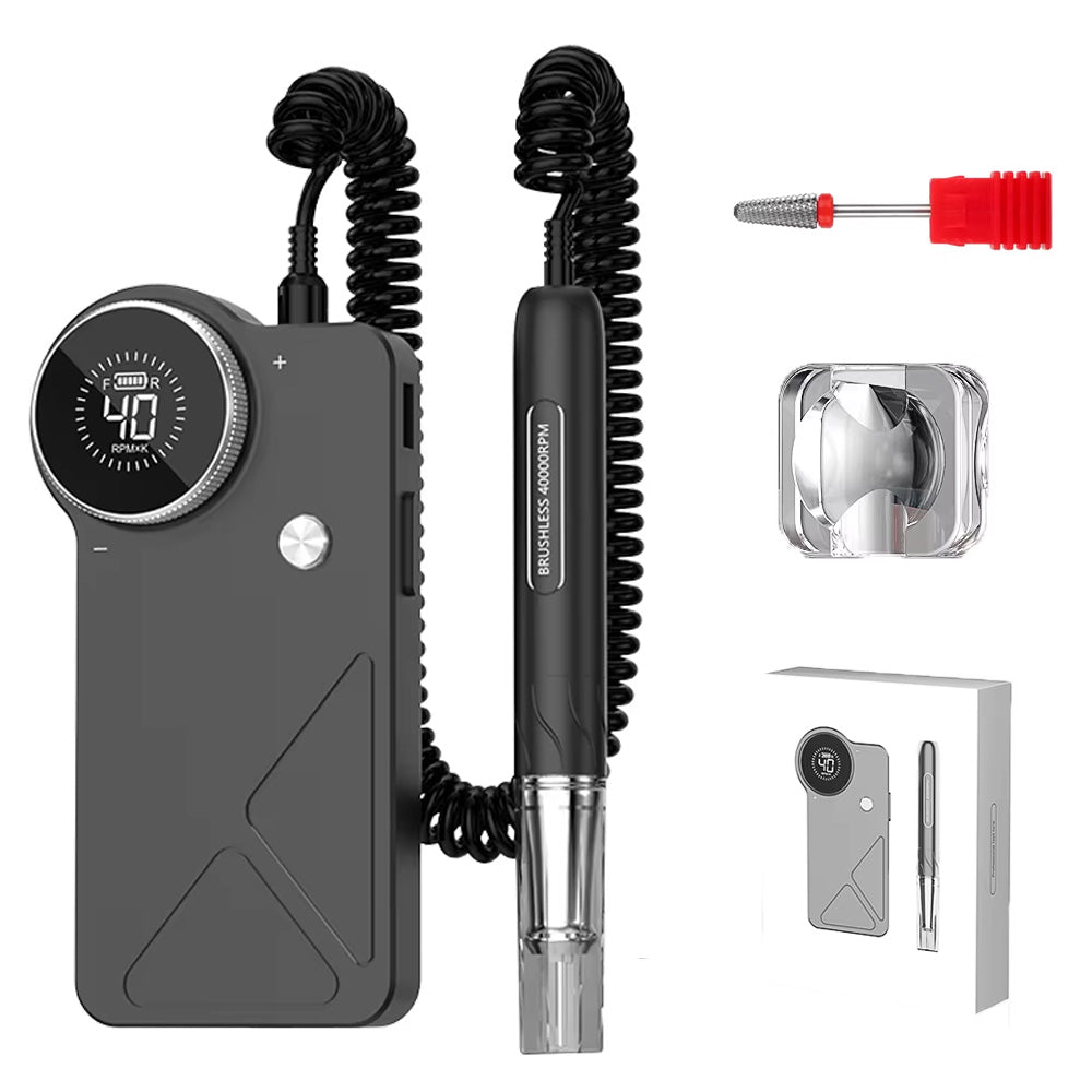 Ponceuse ongle 40000 RPM moteur sans balais, pro et silencieuse-Nailona