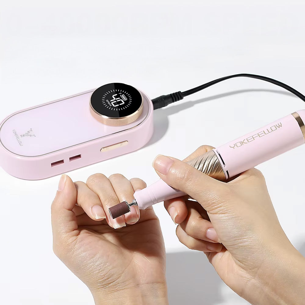 Ponceuse ongle 40000 RPM rechargeable avec écran HD-Nailona
