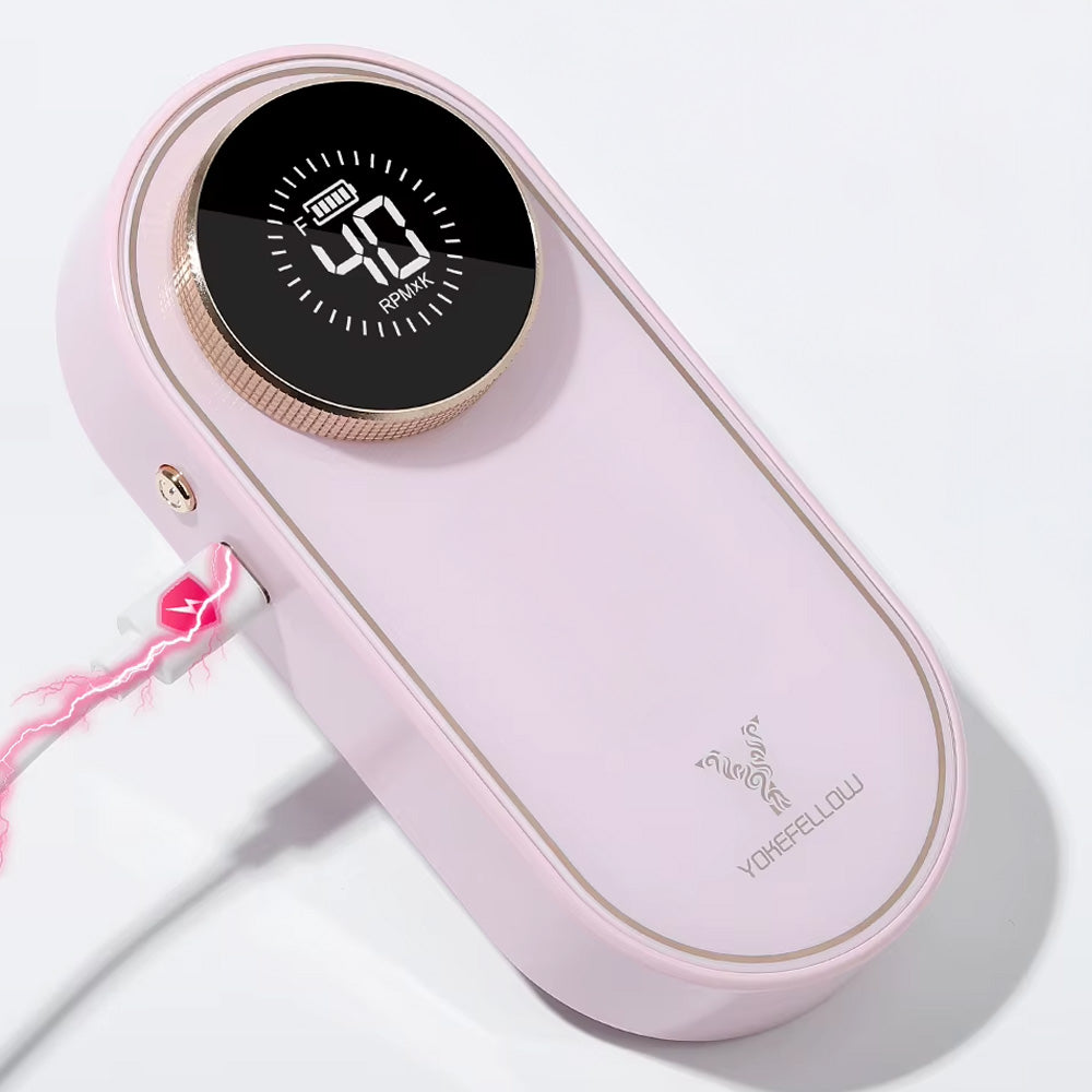 Ponceuse ongle 40000 RPM rechargeable avec écran HD-Nailona