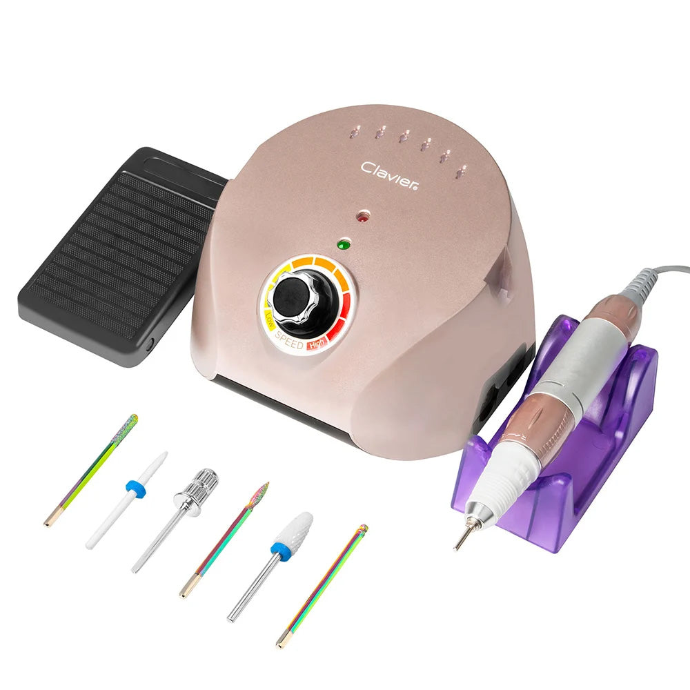 Ponceuse ongle 65W professionnelle 35000 RPM haute précision-Nailona