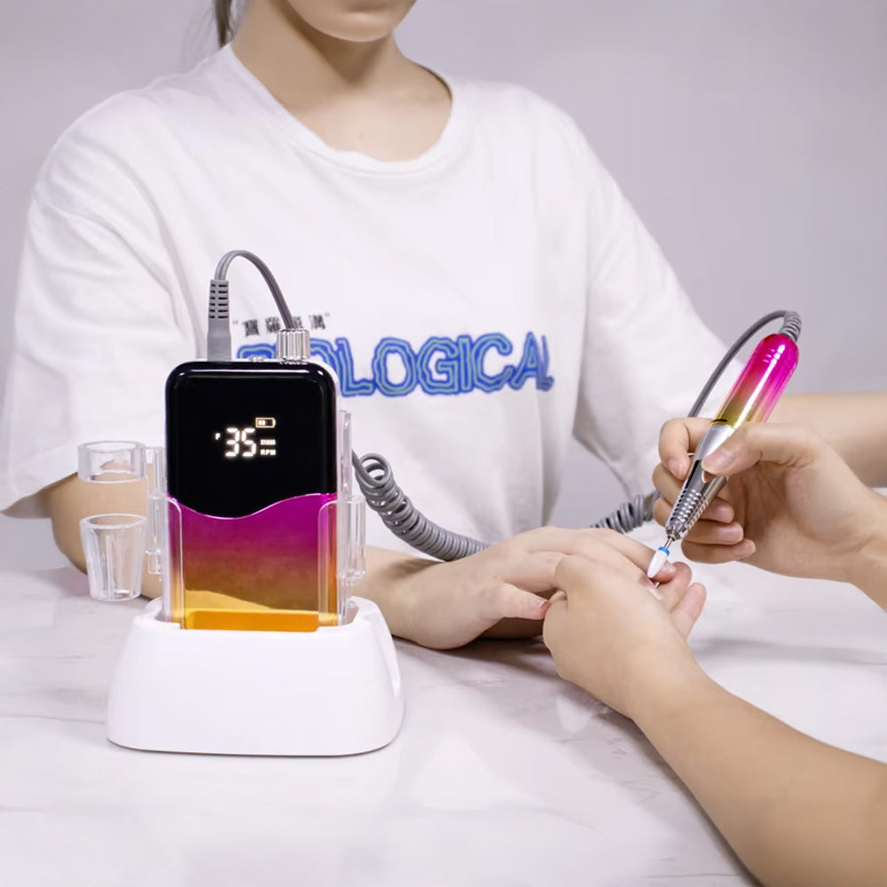 Ponceuse ongle portable professionnelle 35000 RPM affichage numérique-Nailona