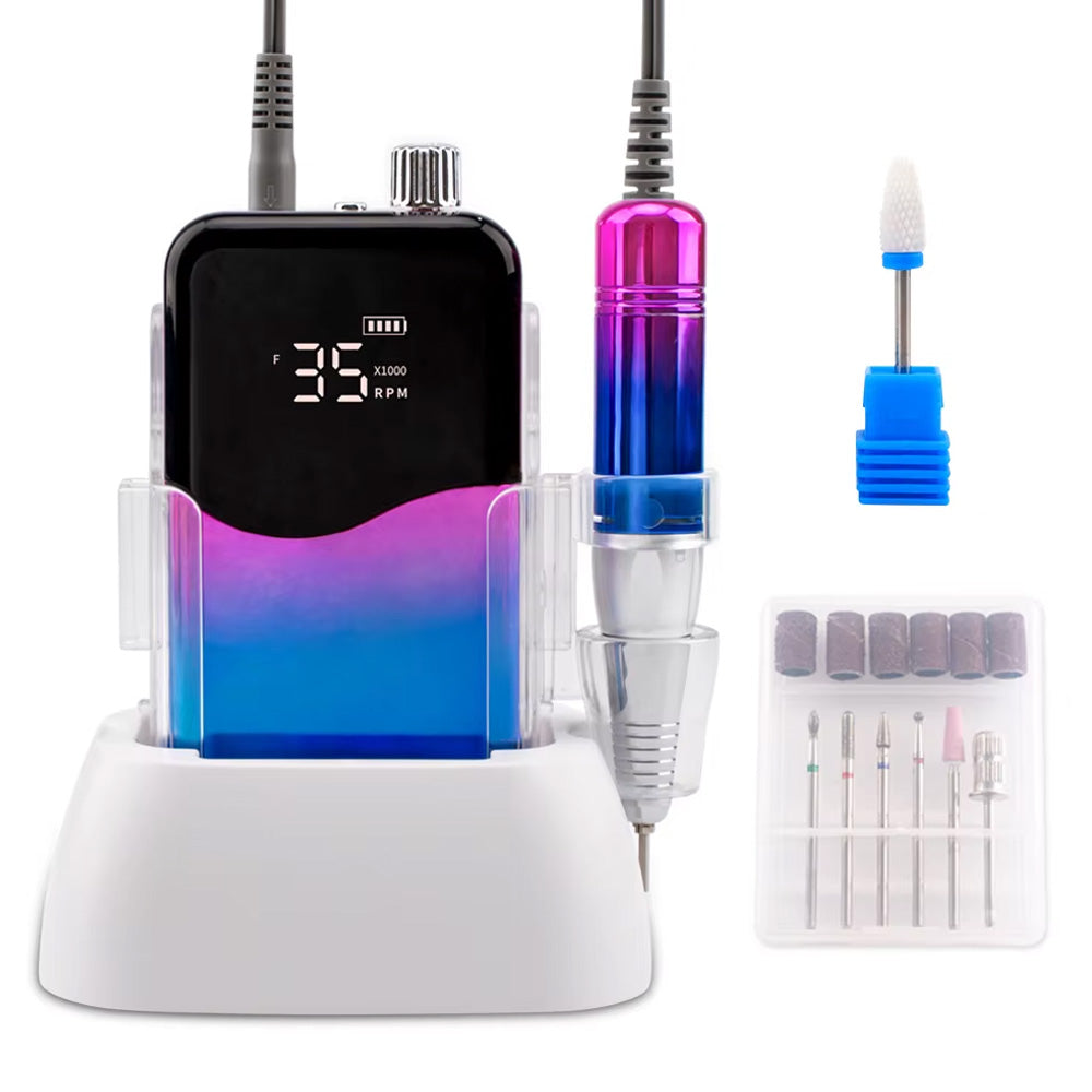 Ponceuse ongle portable professionnelle 35000 RPM affichage numérique-Nailona