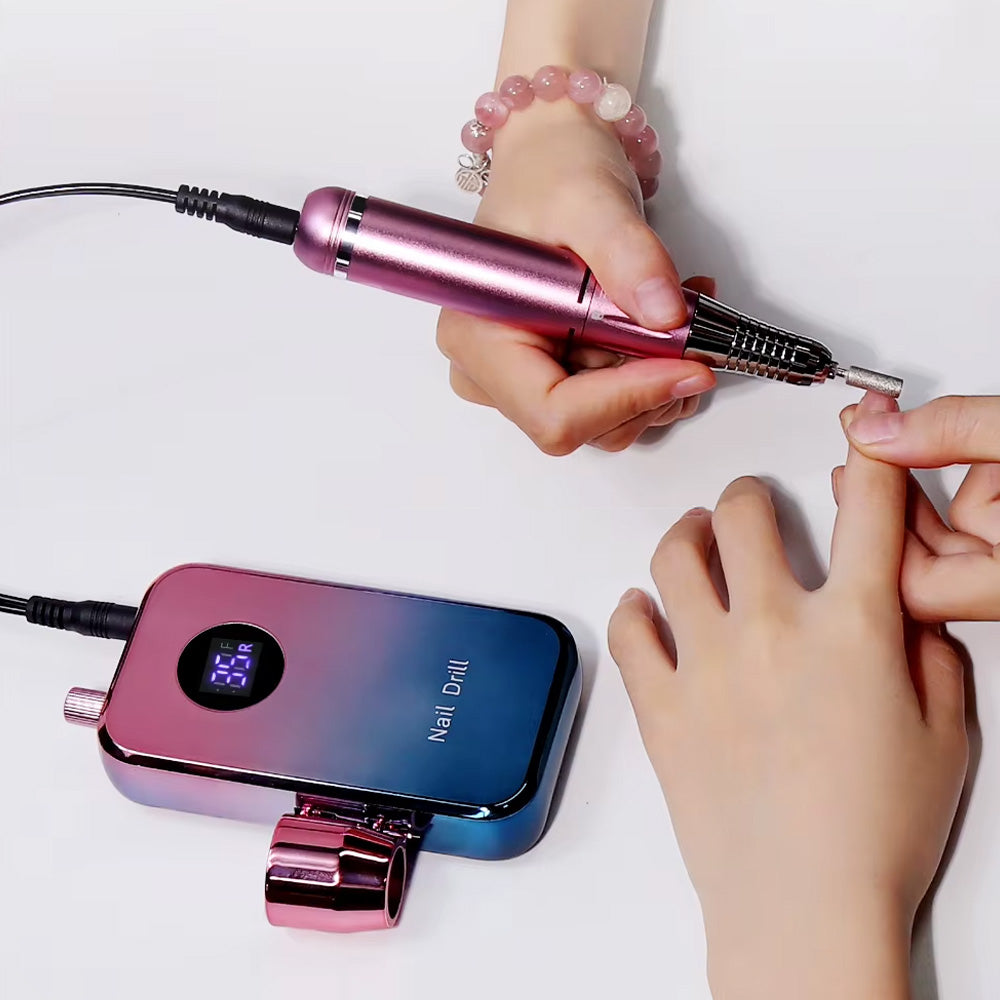 Ponceuse ongle pro sans fil 35000 RPM lime électrique-Nailona