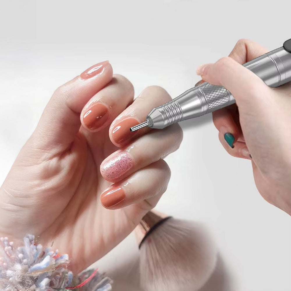 Ponceuse ongle professionnelle 35000 RPM avec forets rechargeable-Nailona