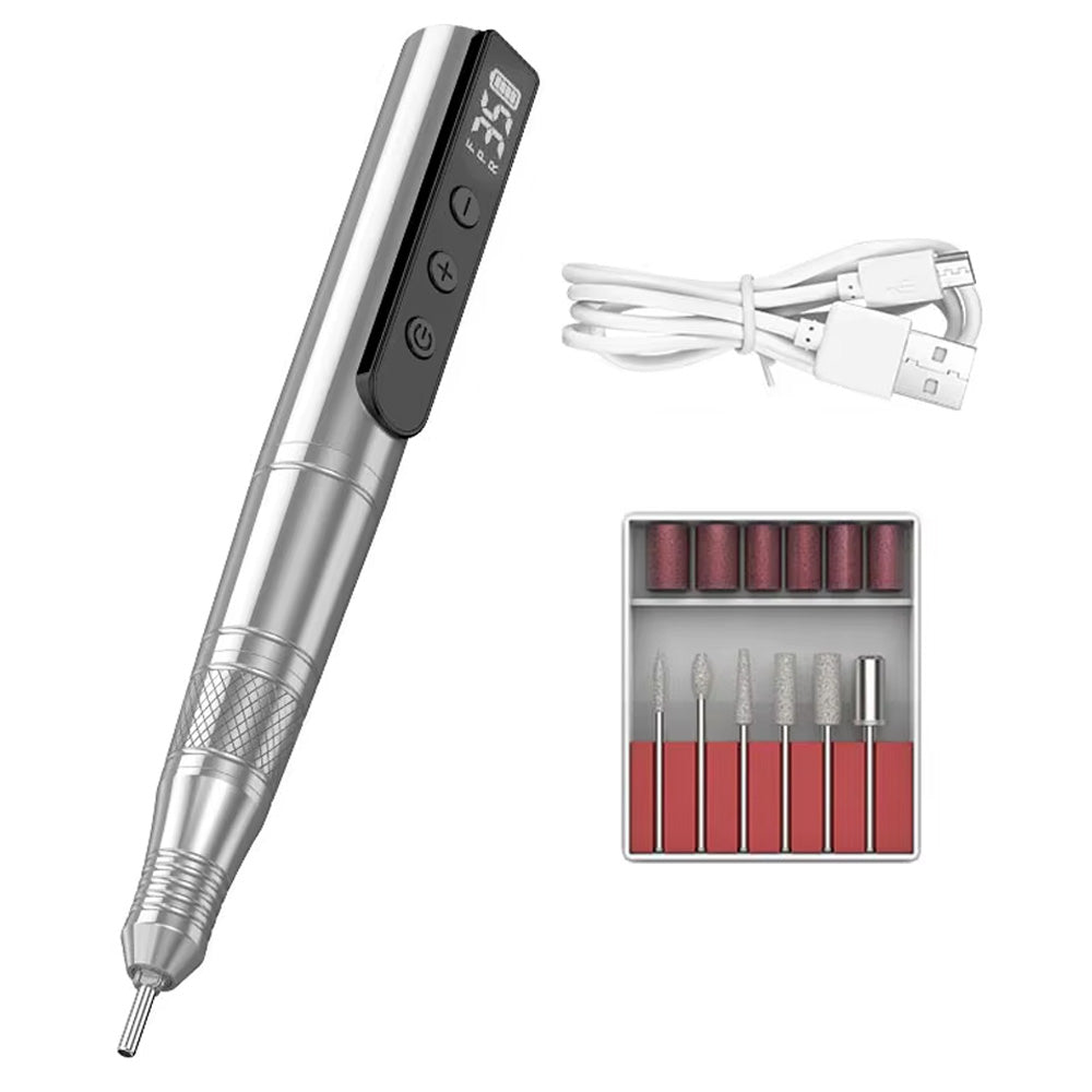 Ponceuse ongle professionnelle 35000 RPM avec forets rechargeable-Nailona