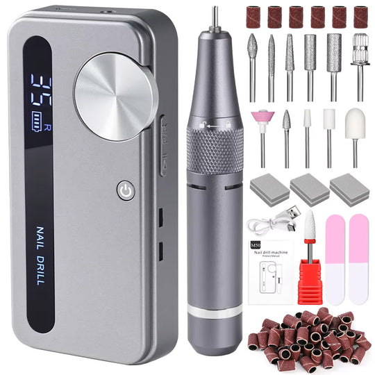 Ponceuse ongle professionnelle 35000 RPM portable et rechargeable-Nailona