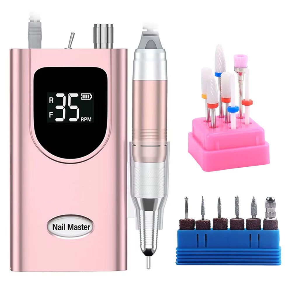 Ponceuse ongle professionnelle 35000 RPM puissante et rechargeable-Nailona