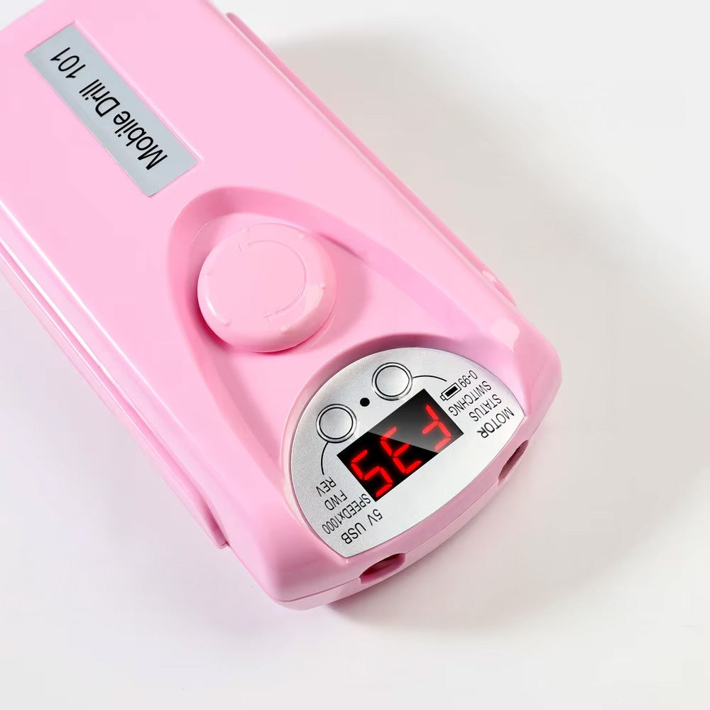 Ponceuse ongle professionnelle 35000 RPM sans fil rechargeable USB-Nailona