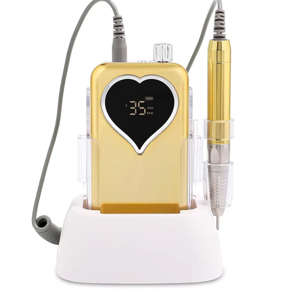 Ponceuse ongle professionnelle 35000 tours sans fil affichage HD-Nailona