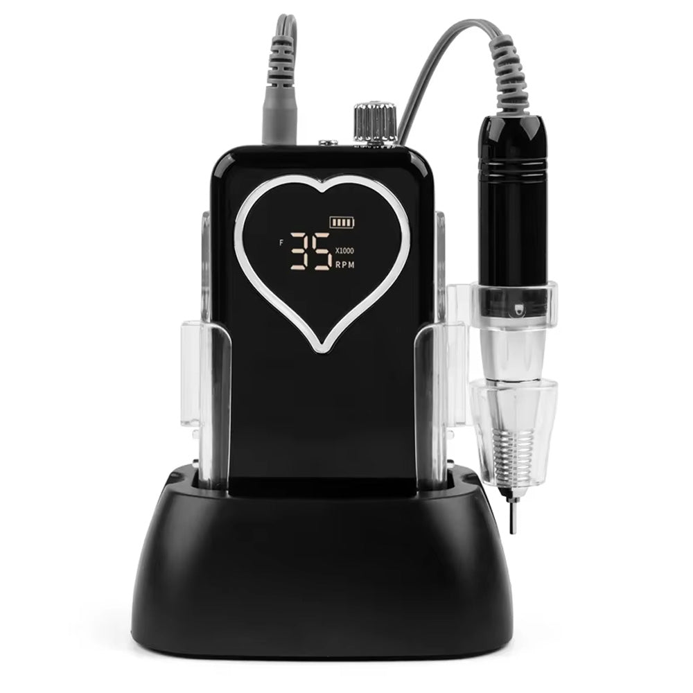 Ponceuse ongle professionnelle 35000 tours sans fil affichage HD-Nailona