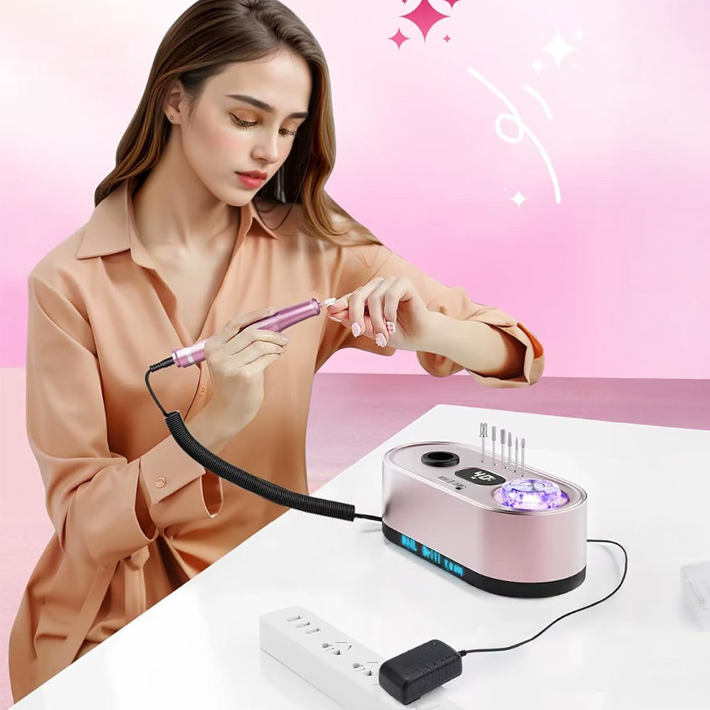 Ponceuse ongle professionnelle 40000 RPM avec écran LCD-Nailona