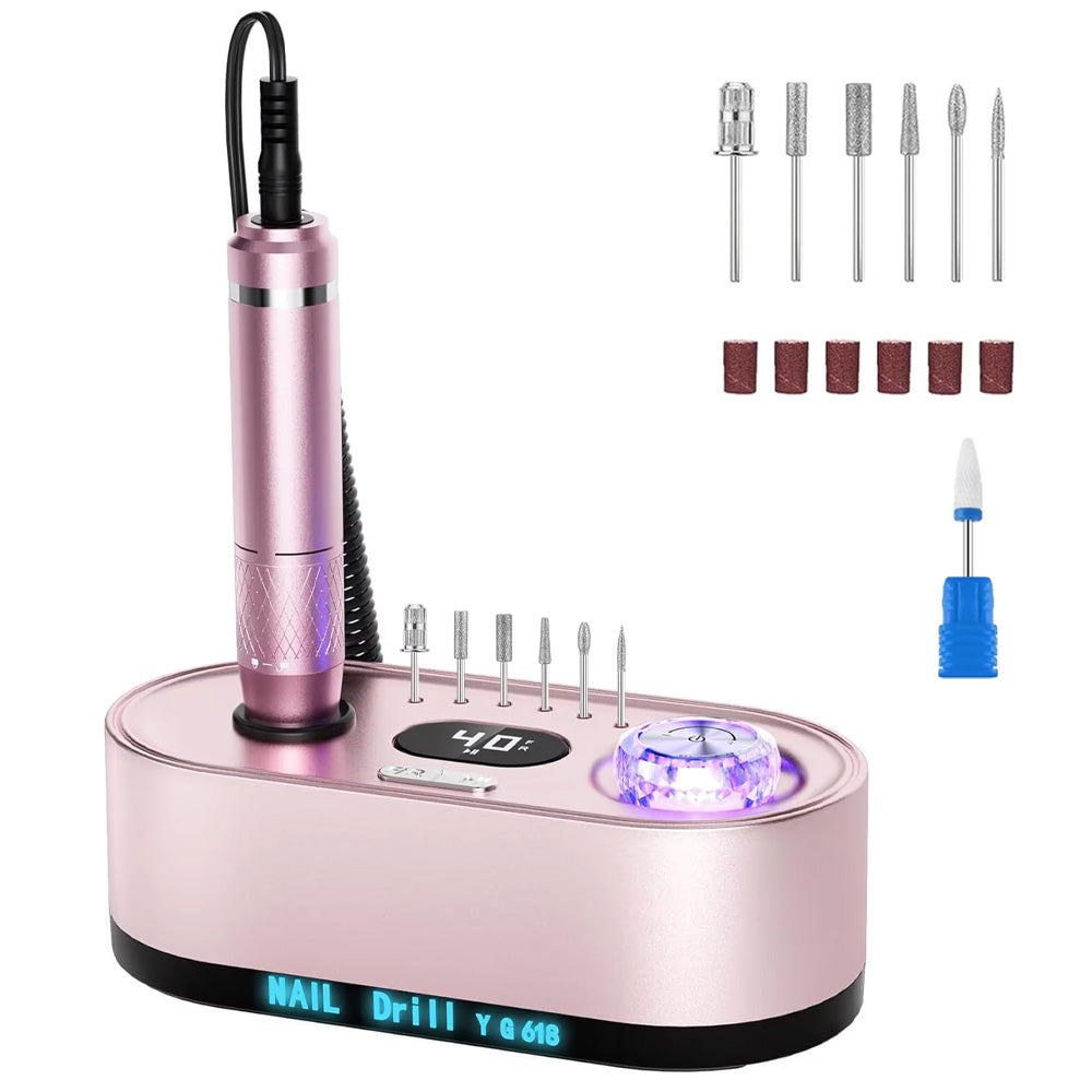 Ponceuse ongle professionnelle 40000 RPM avec écran LCD-Nailona