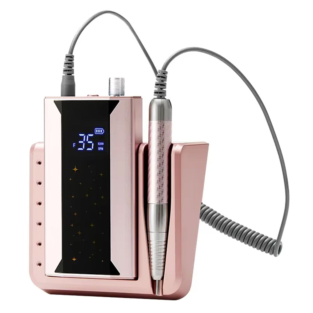 Ponceuse ongle professionnelle 40000 RPM rechargeable et 85w-Nailona