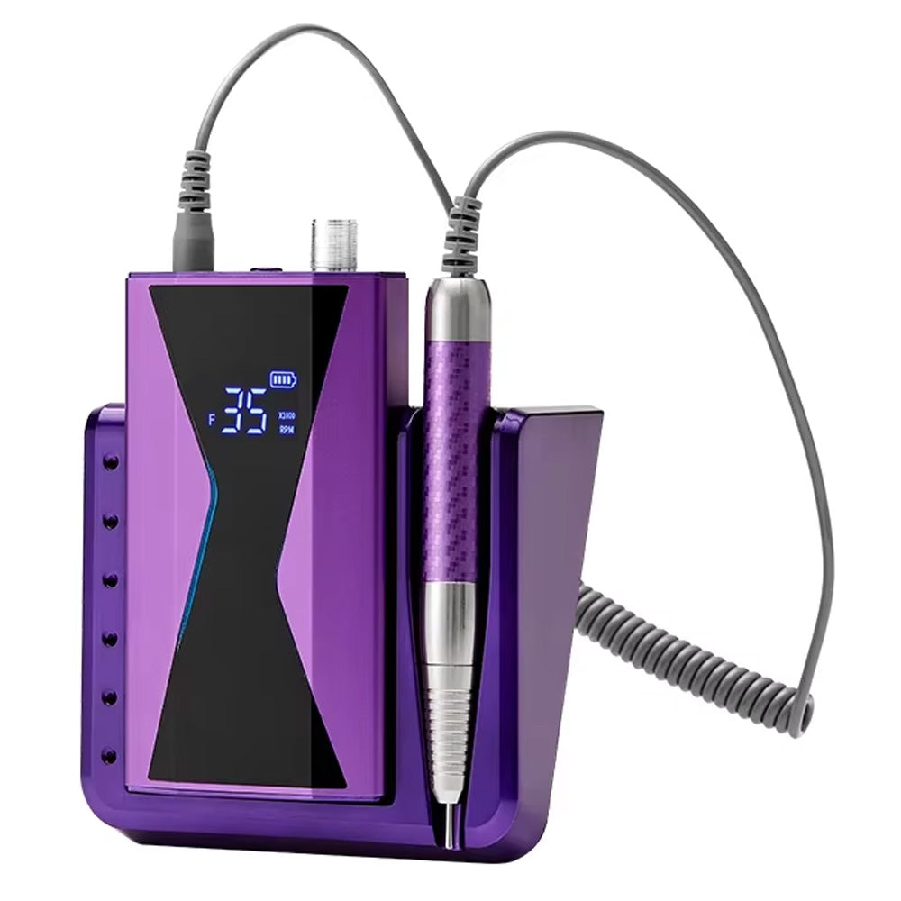 Ponceuse ongle professionnelle 40000 RPM rechargeable et 85w-Nailona