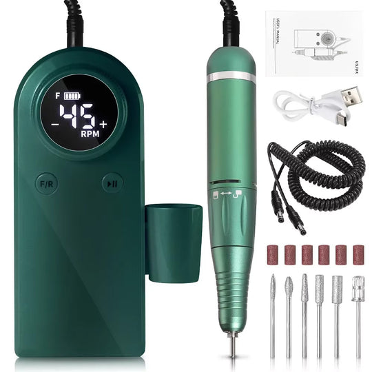Ponceuse ongle professionnelle 45000 RPM électrique et rechargeable-Nailona