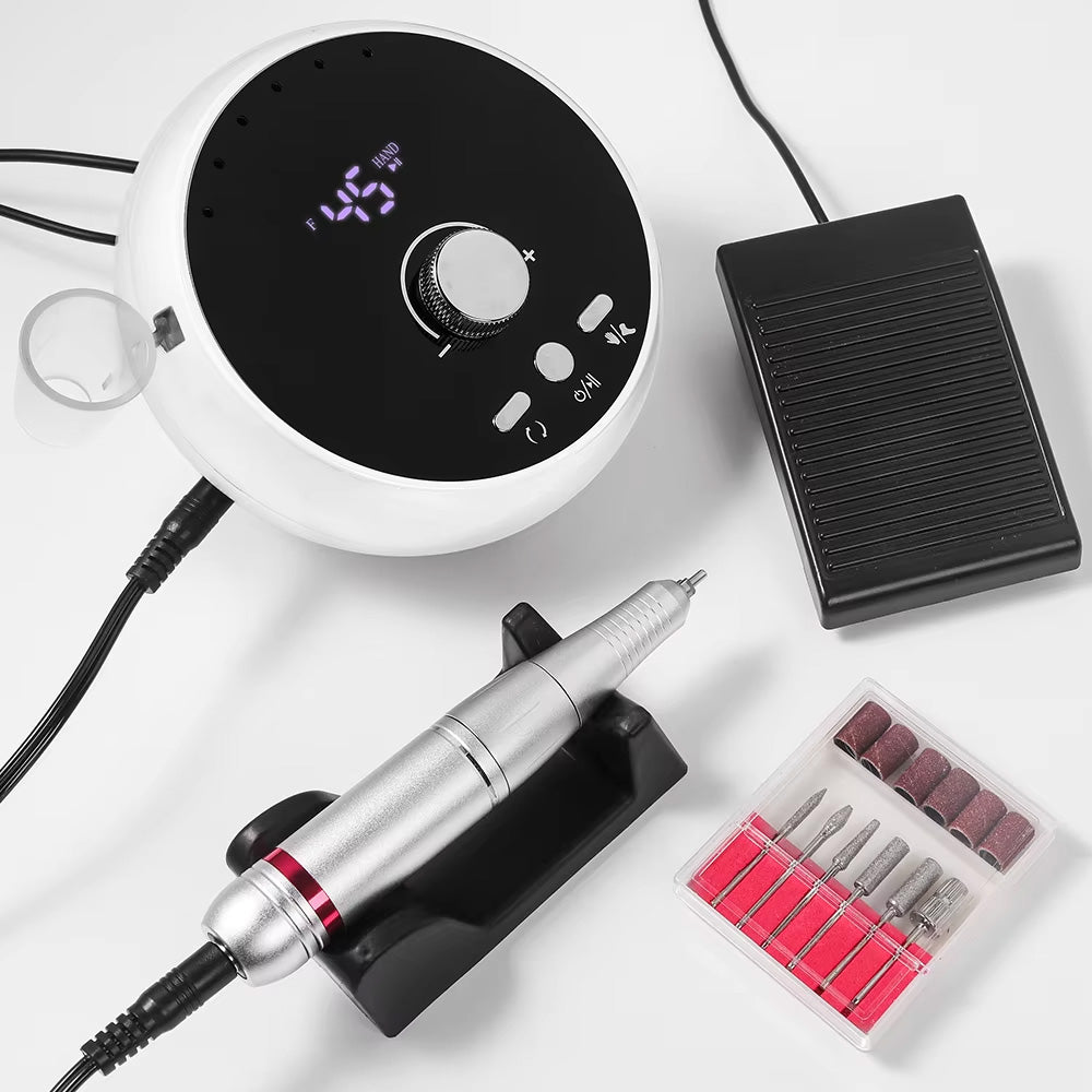 Ponceuse ongle professionnelle 45000 RPM précise et efficace-Nailona