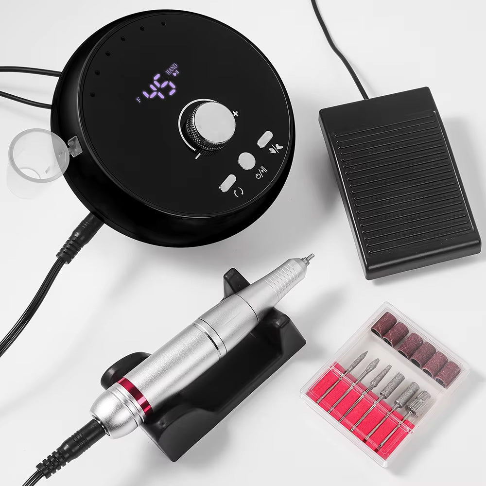Ponceuse ongle professionnelle 45000 RPM précise et efficace-Nailona