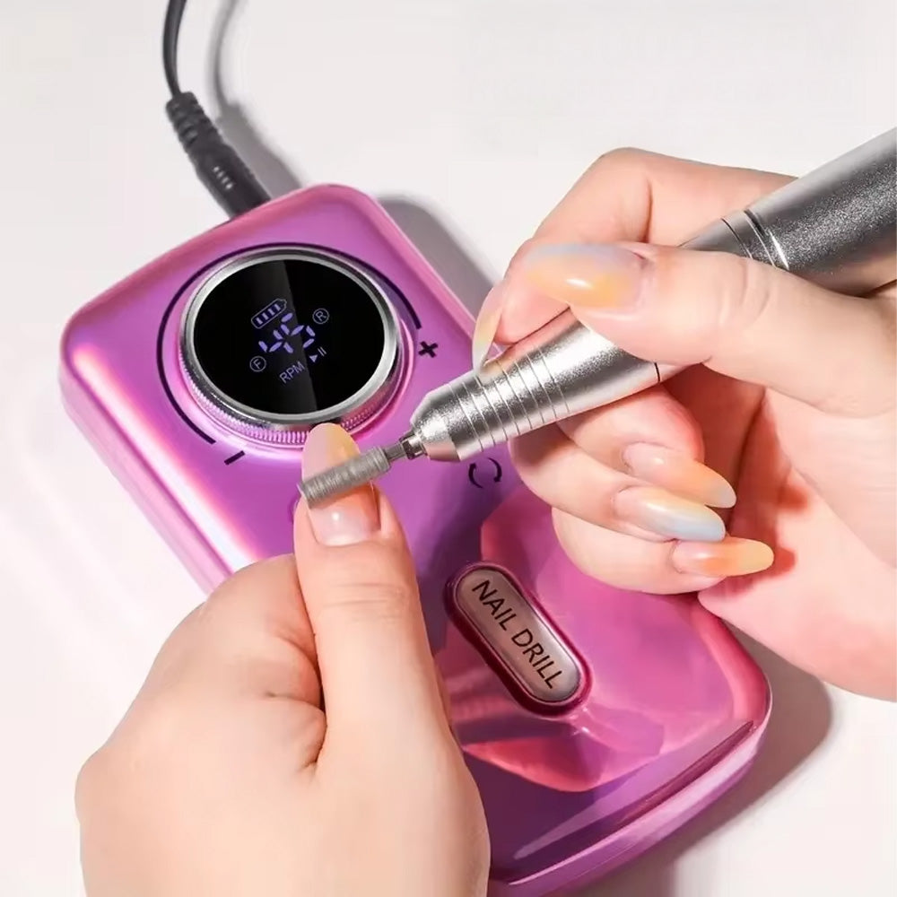 Ponceuse ongle professionnelle 45000 RPM rechargeable faible bruit-Nailona