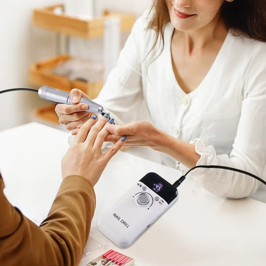 Ponceuse ongle professionnelle sans fil 45000 RPM LCD et précise-Nailona