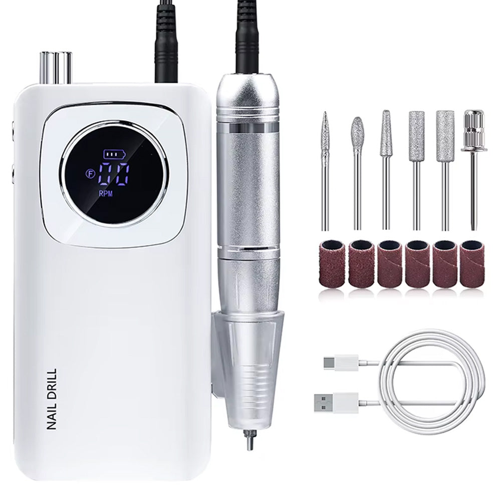 Ponceuse ongle professionnelle sans fil 45000 RPM ultra-performante-Nailona