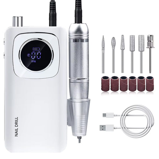 Ponceuse ongle professionnelle sans fil 45000 RPM ultra-performante-Nailona