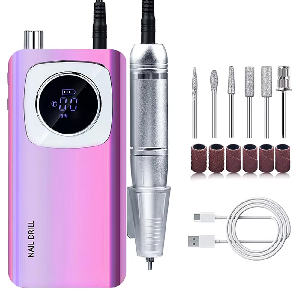 Ponceuse ongle professionnelle sans fil 45000 RPM ultra-performante-Nailona