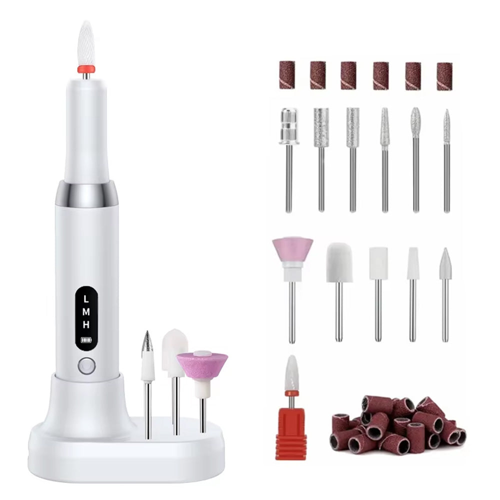 Ponceuse ongle sans fil 14500 RPM stylo pour polissage et soin-Nailona