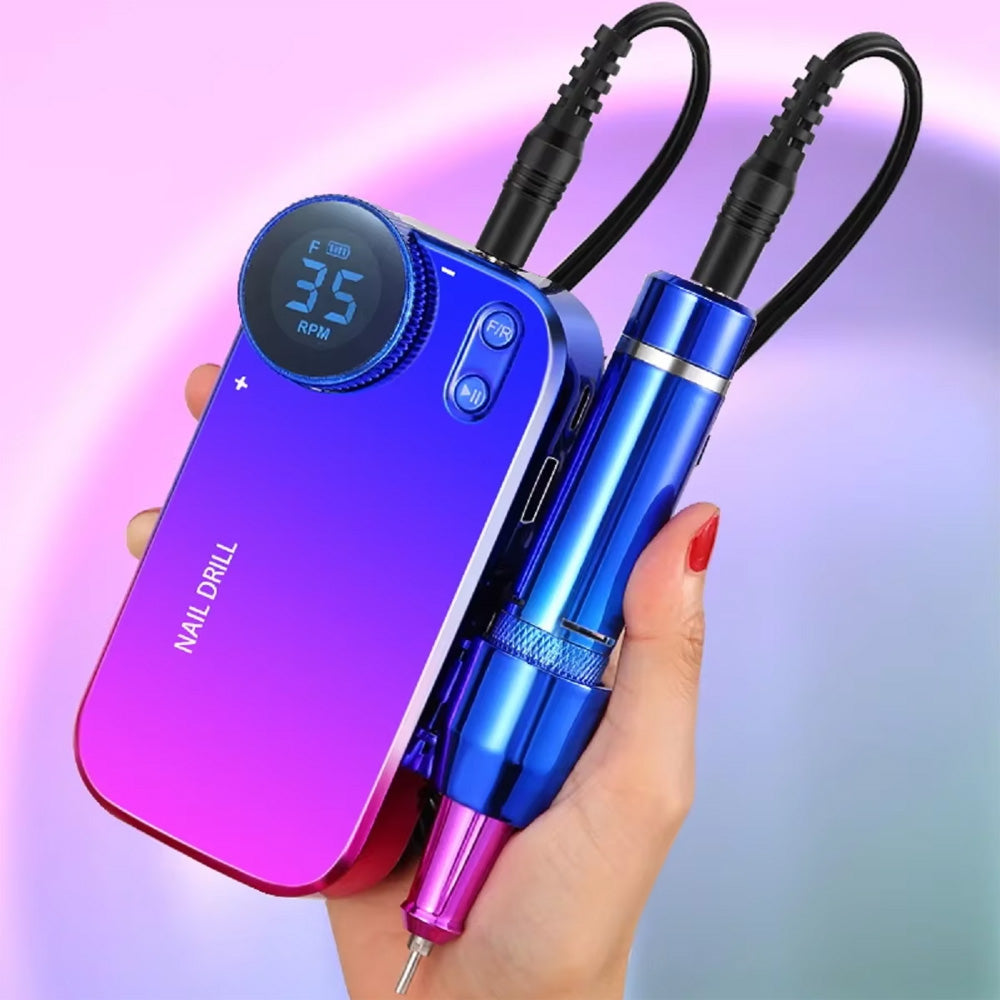 Ponceuse ongle sans fil 35000 RPM portable et précise-Nailona
