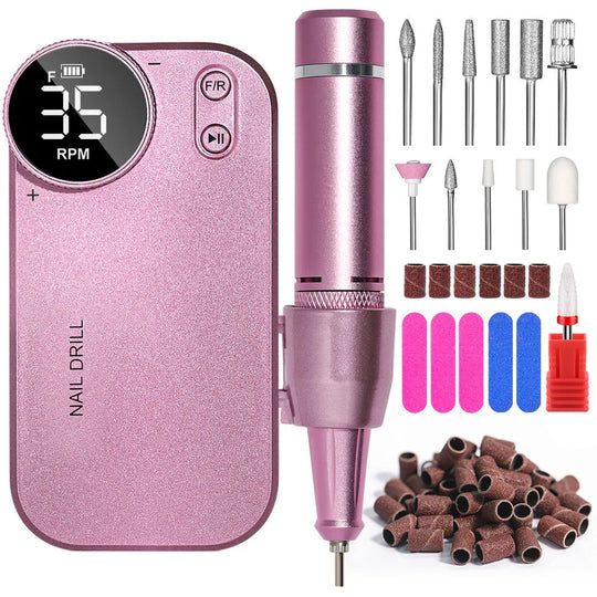 Ponceuse ongle sans fil 35000 RPM portable et précise-Nailona
