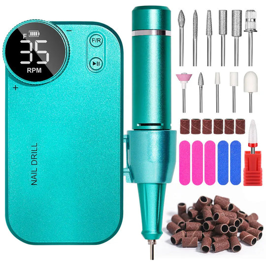 Ponceuse ongle sans fil 35000 RPM portable et précise-Nailona