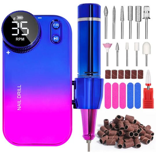 Ponceuse ongle sans fil 35000 RPM portable et précise-Nailona