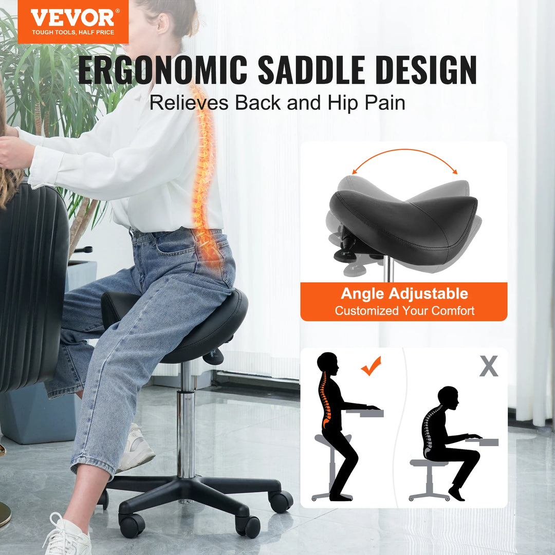 Tabouret ergonomique style selle pour un confort optimal