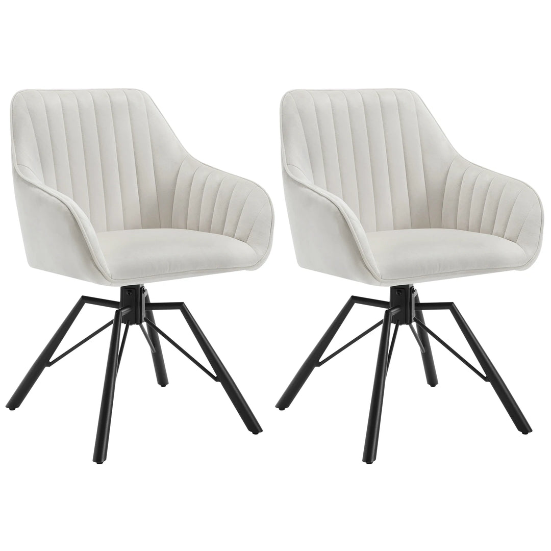 Lot de 2 chaises manucure noires au design professionnel