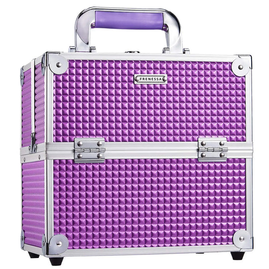 Valise manucure professionnelle portable rose poudre